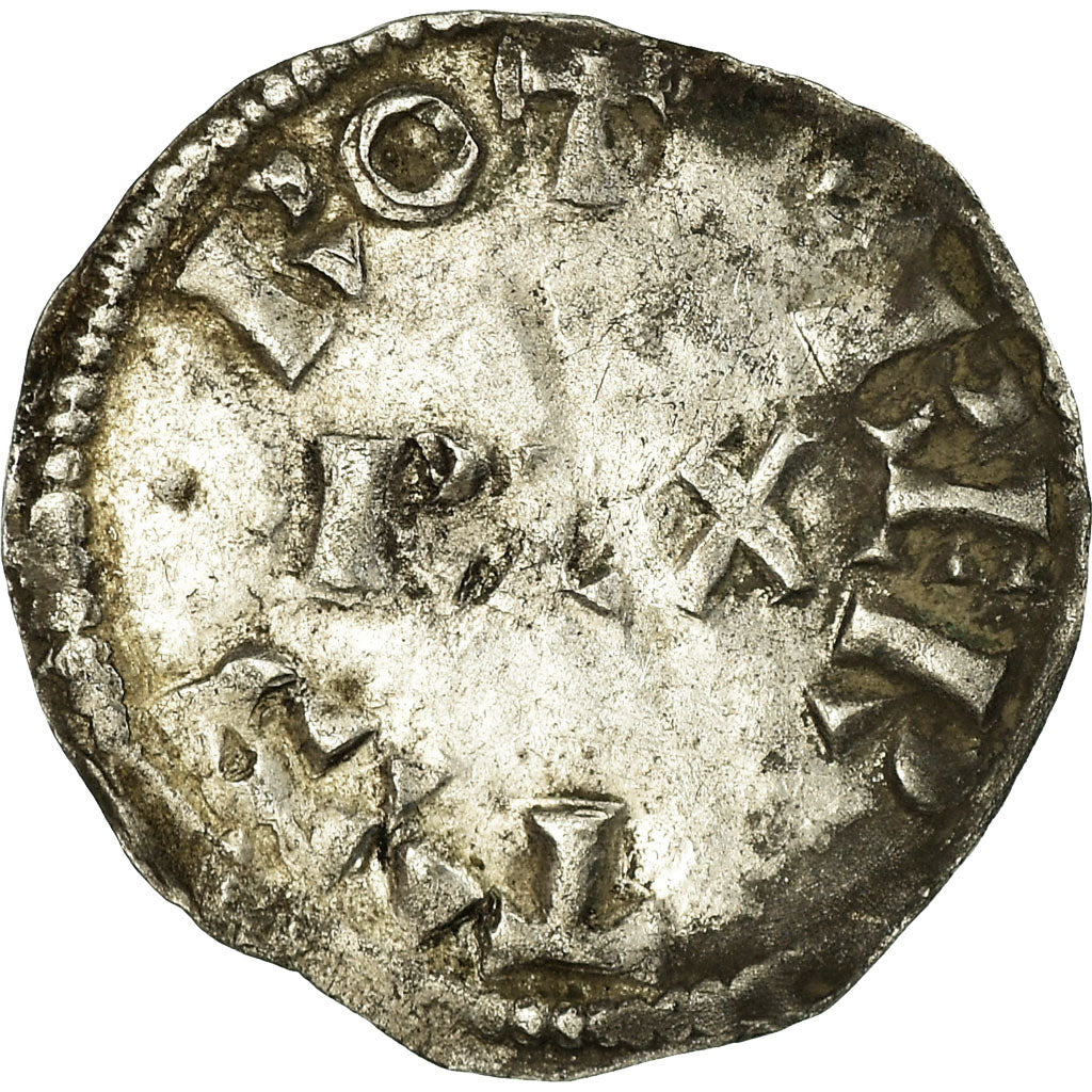 Münze, Frankreich, Robert II, Obol, Rare, SS+, Silber, Duplessy:5