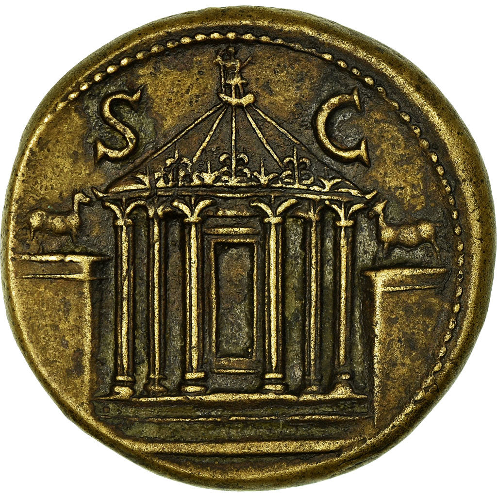 Moneta, Divus Augustus, Paduan Sestertius, 16th Century or Later, SPL-, Bronzo