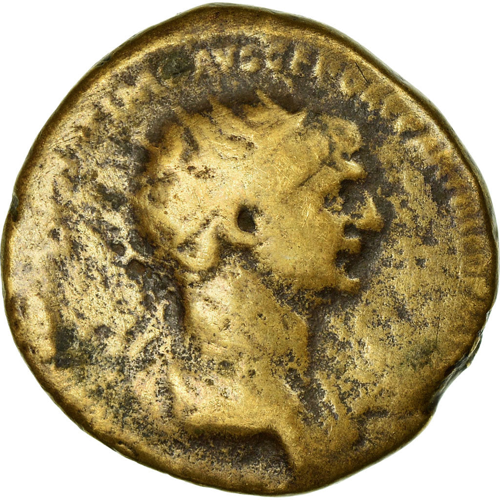 Monnaie, Trajan, Dupondius, 98-117, Rome, B+, Bronze