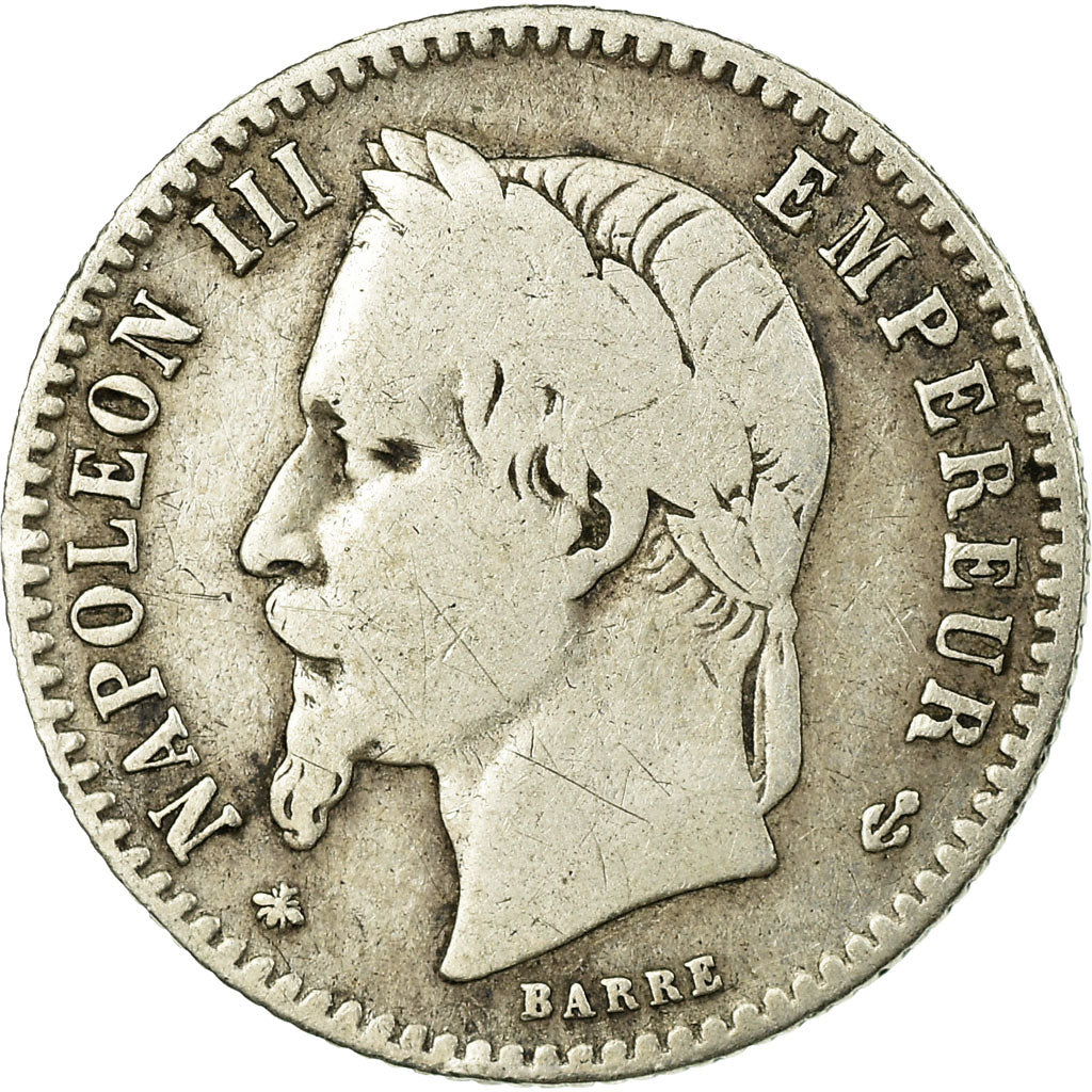Coin, France, Napoleon III, 50 Centimes, 1866, Paris, VF(20-25), Silver
