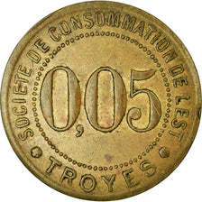 Moneta, Francja, Société de Consommation de l'Est, Troyes, 5 Centimes