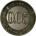 Moneta, Francia, Société de Consommation de l'Est, Troyes, 5 Centimes, BB