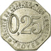 Münze, Frankreich, Société de Consommation de l'Est, Troyes, 25 Centimes