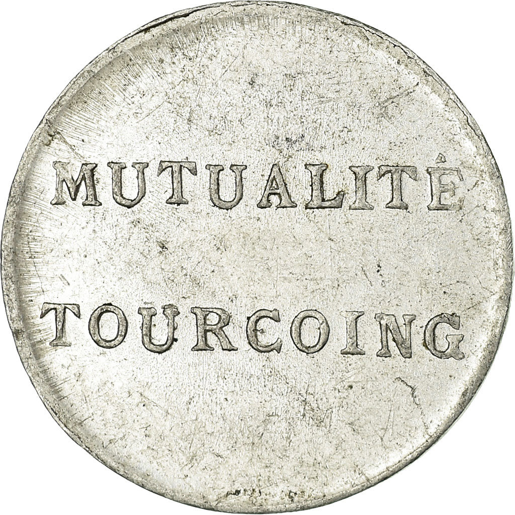 Münze, Frankreich, Mutualité (Boulangerie), Tourcoing, Token, VZ, Aluminium
