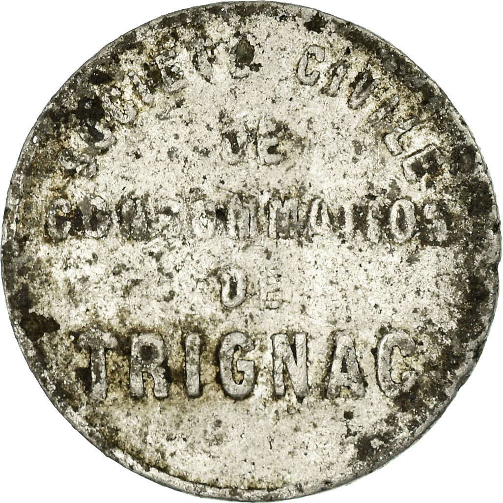 Moneta, Francia, Société Civile de Consommation, Trignac, 10 Centimes, MB