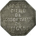 Münze, Frankreich, Société Civile de Consommation, Trignac, 5 Francs, SS
