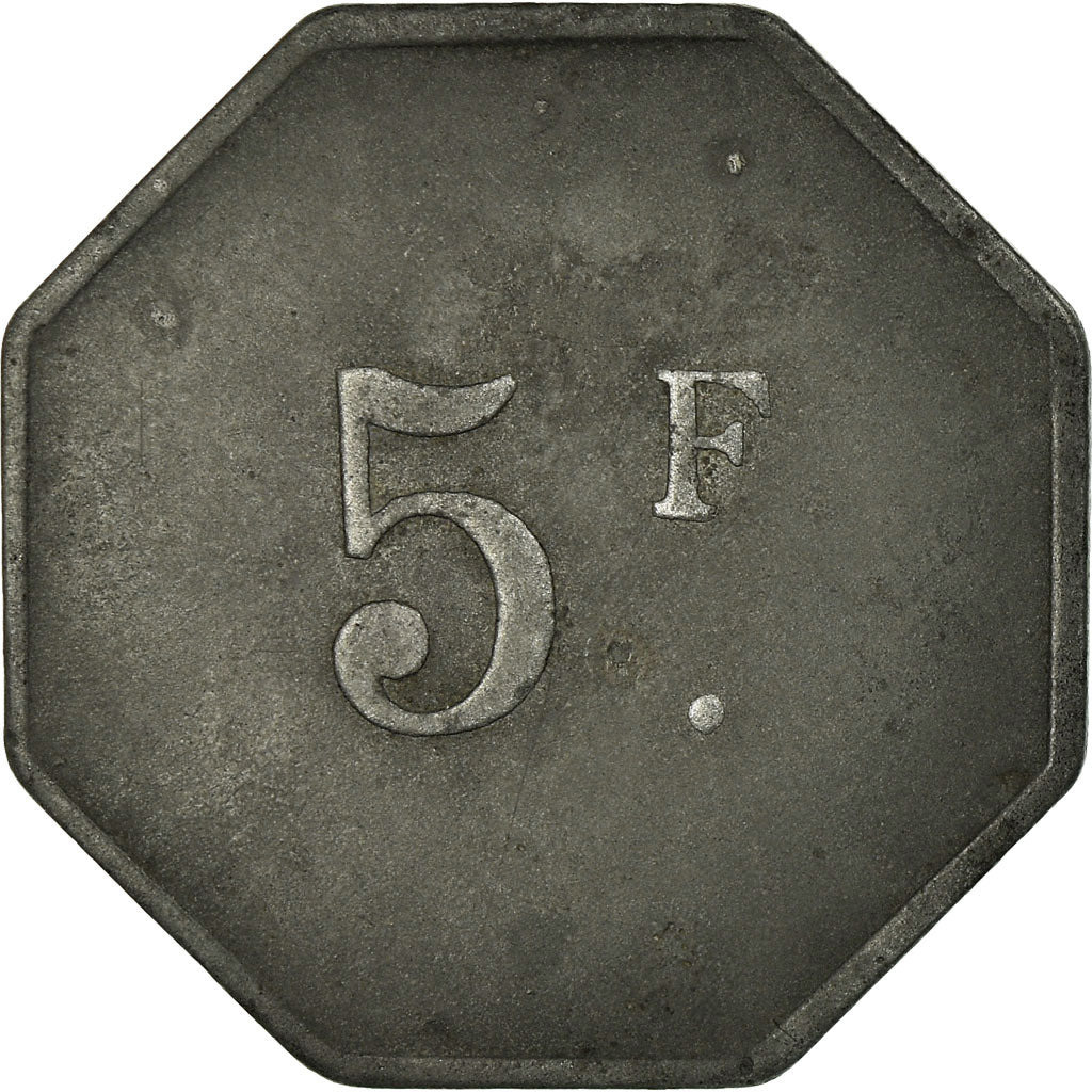 Münze, Frankreich, Société Civile de Consommation, Trignac, 5 Francs, SS