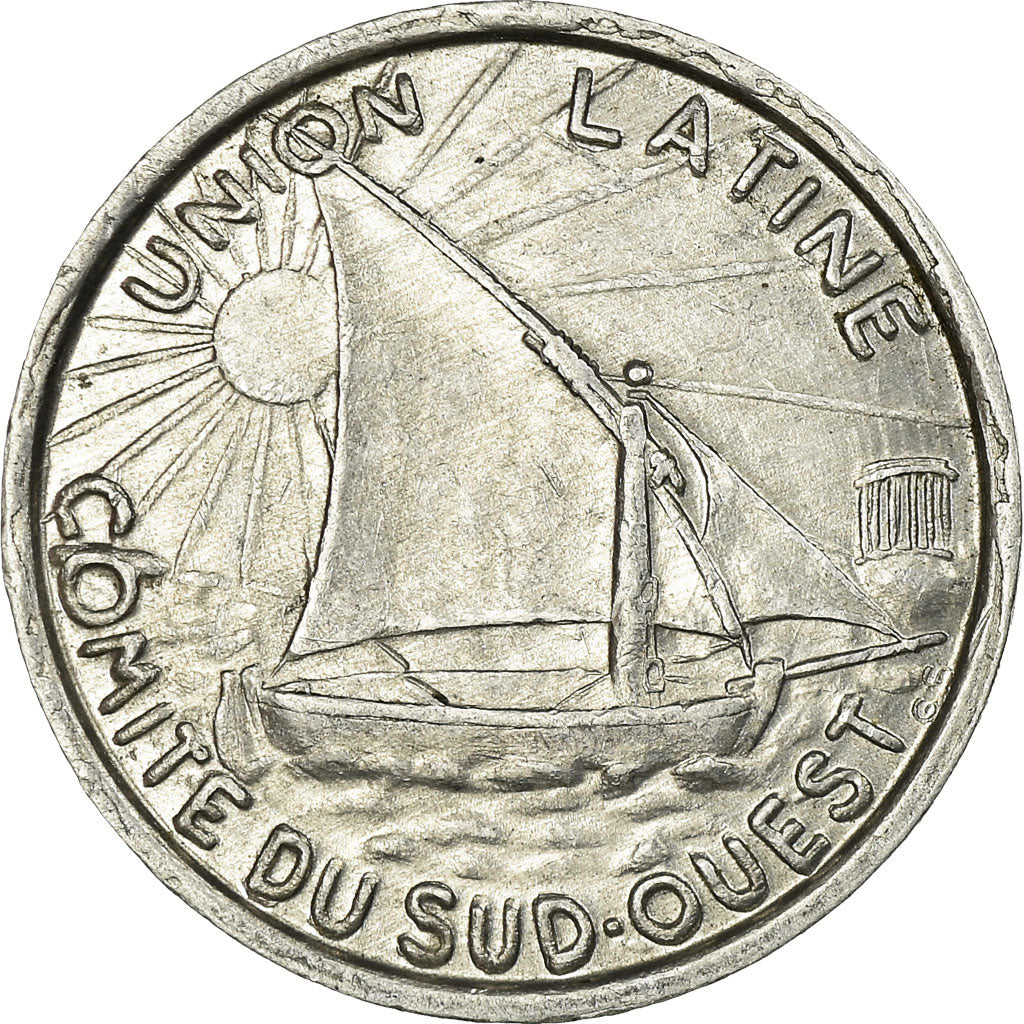 Moneta, Francja, Union Latine, Comité du Sud-Ouest, Toulouse, 10 Centimes
