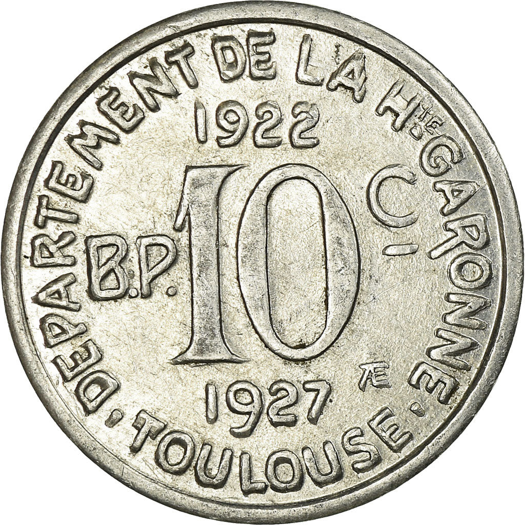 Moneta, Francja, Union Latine, Comité du Sud-Ouest, Toulouse, 10 Centimes