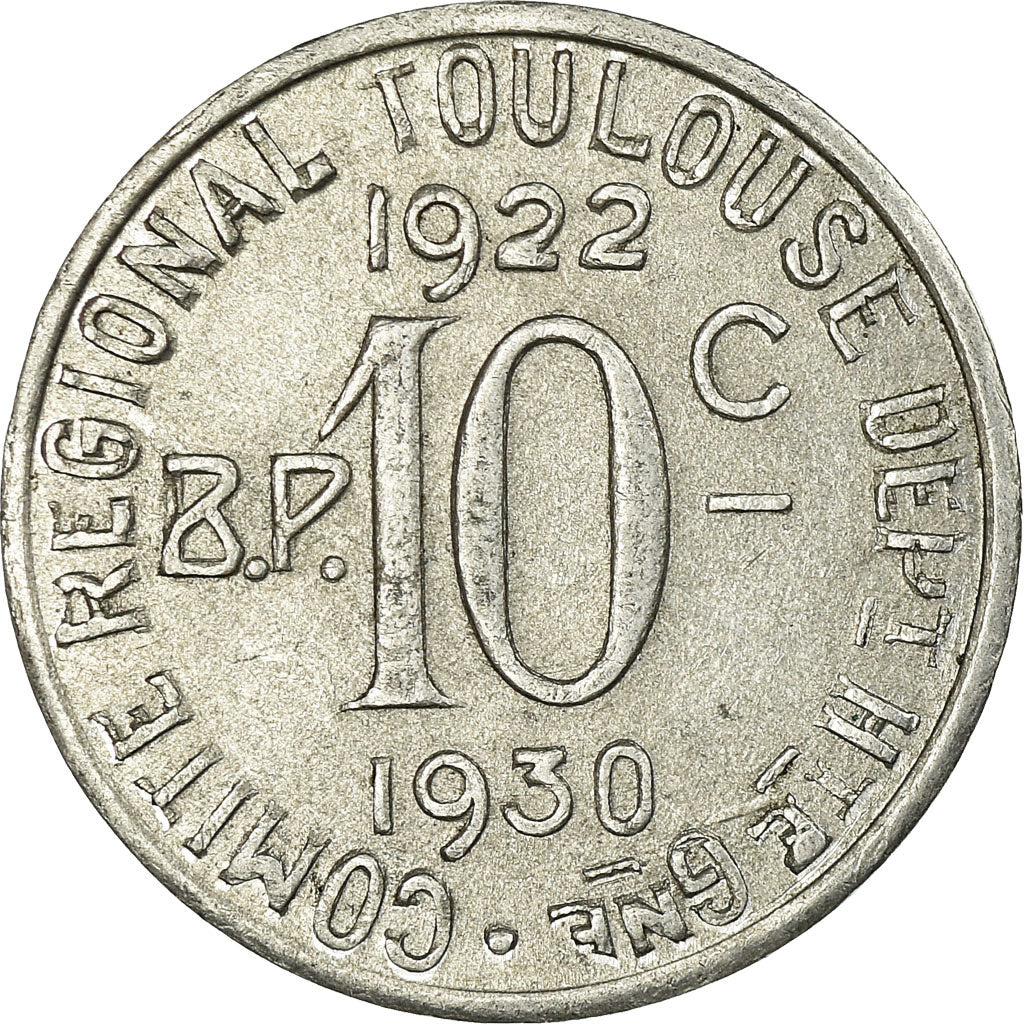 Münze, Frankreich, Union Latine, Comité du Sud-Ouest, Toulouse, 10 Centimes