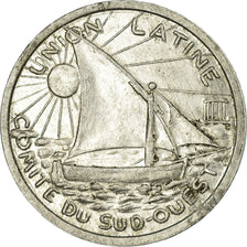 Monnaie, France, Union Latine, Comité du Sud-Ouest, Toulouse, 25 Centimes