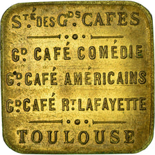 Moneta, Francia, Société des Grands Cafés, Toulouse, 5 Centimes, SPL-