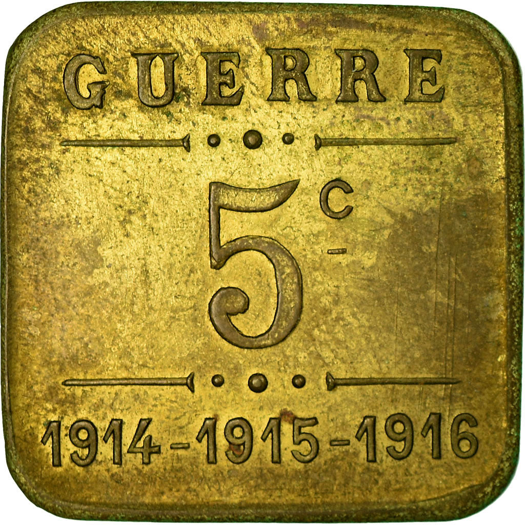 Moneta, Francia, Société des Grands Cafés, Toulouse, 5 Centimes, SPL-