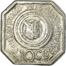Monnaie, France, Ville de thann, Alsace Française, Thann, 10 Centimes, 1918