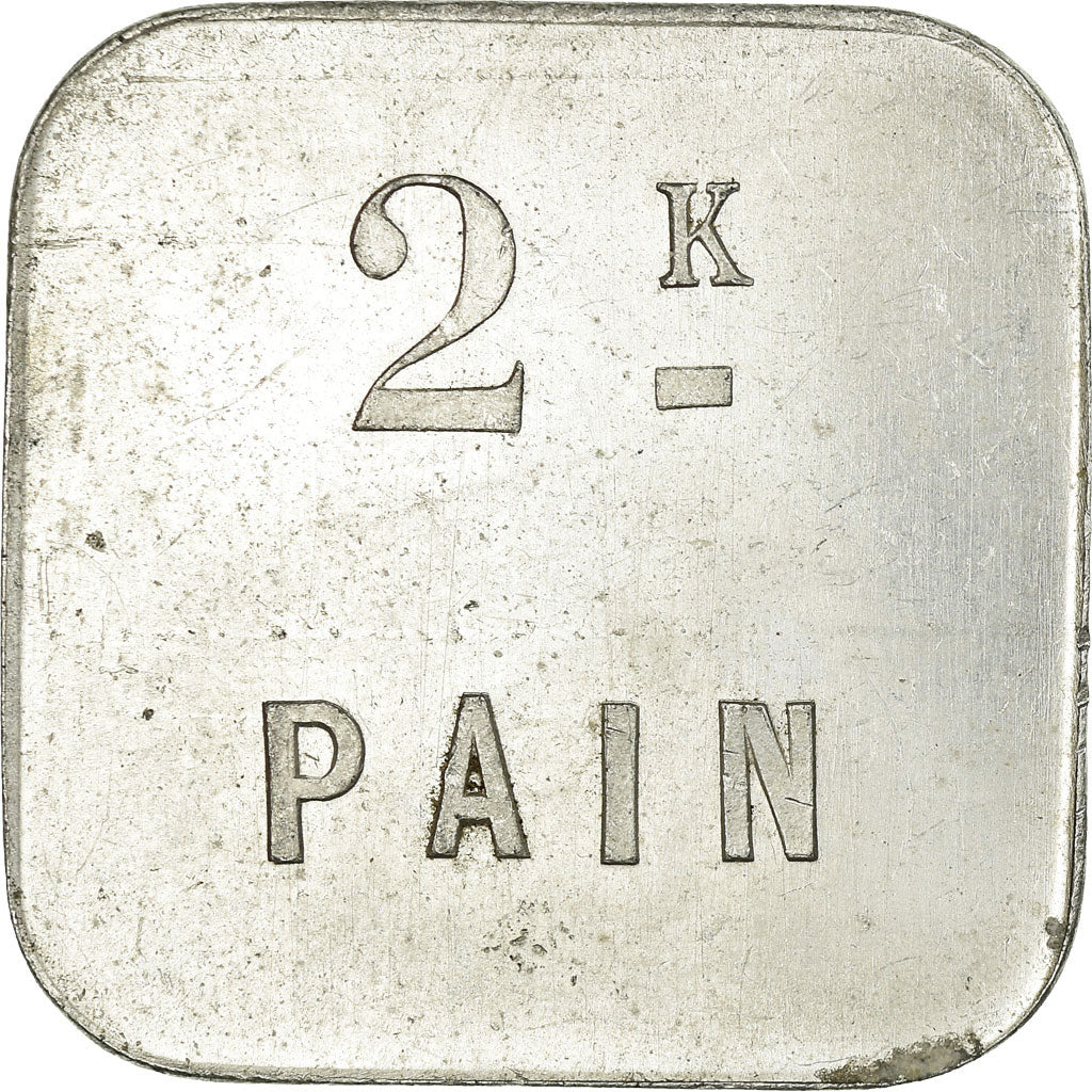 Moeda, França, Coopérative, Thaon-les-Vosges, 2 kg Pain, AU(55-58), Alumínio