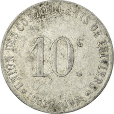 Moeda, França, Union des Commerçants, Thiviers, 10 Centimes, VF(30-35)