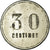 Moneta, Francja, Café du Centre, J.B, Toulon, 30 Centimes, Undated, EF(40-45)