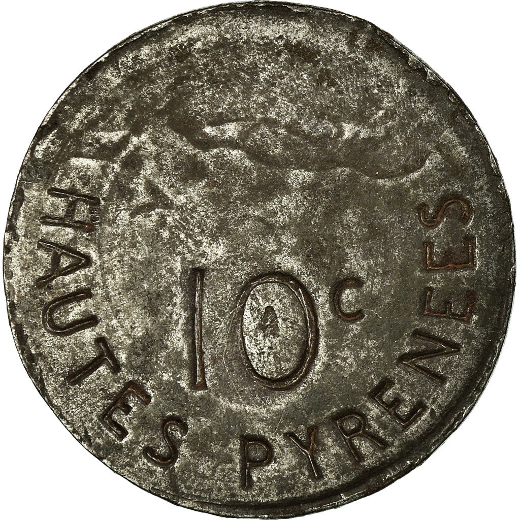 Monnaie, France, Ville de Tarbes, Tarbes, 10 Centimes, 1917, TTB, Iron