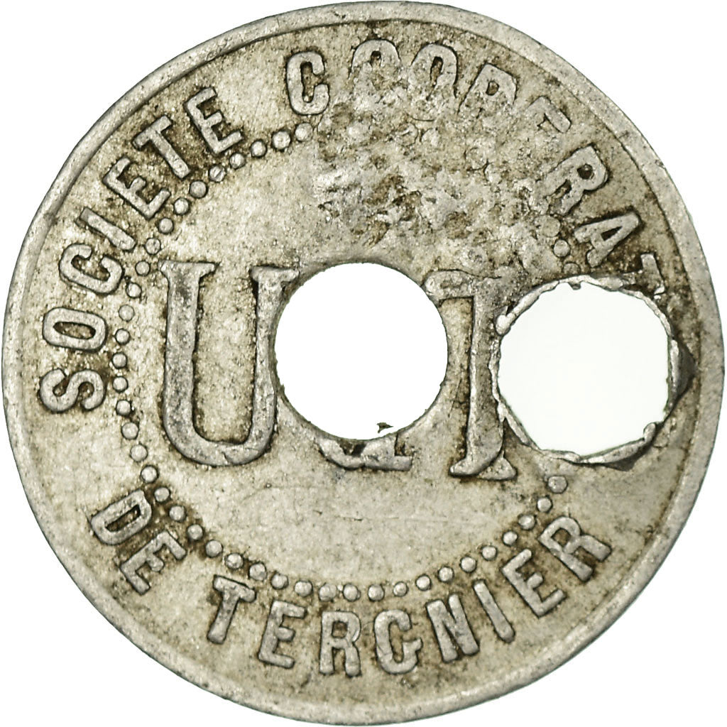 Münze, Frankreich, Soc. Coop. de Tergnier, Union des Travailleurs, Tergnier