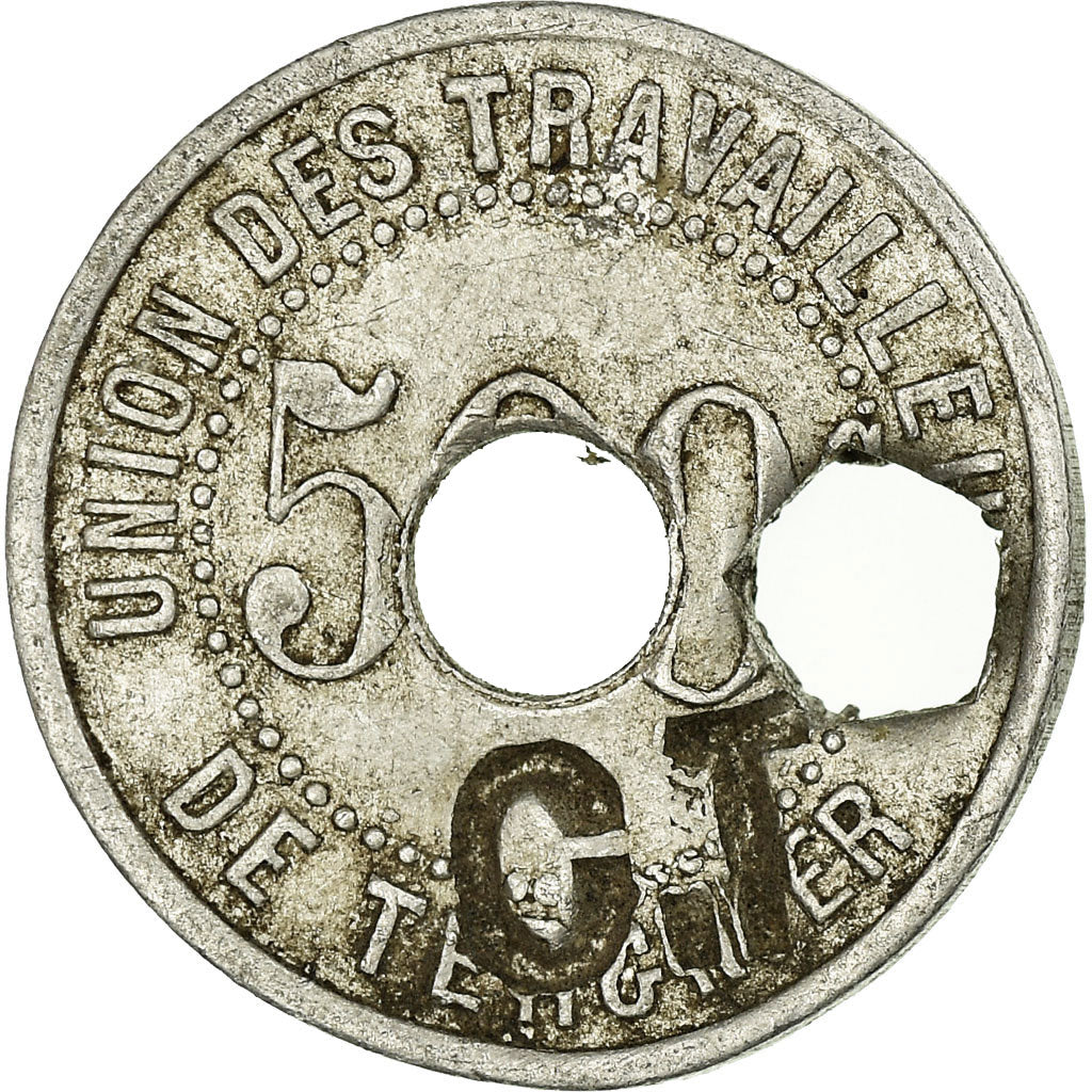 Münze, Frankreich, Soc. Coop. de Tergnier, Union des Travailleurs, Tergnier