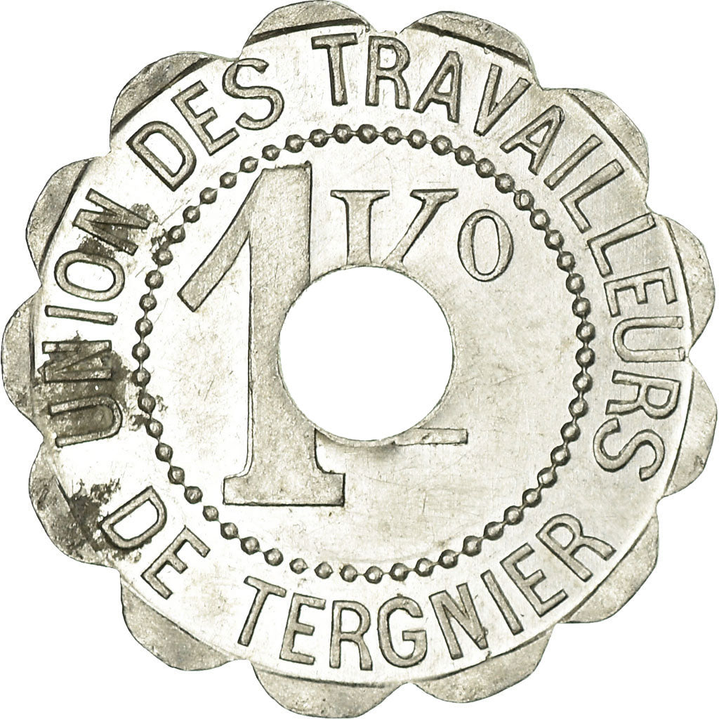 Moeda, França, Soc. Coop. de Tergnier, Union des Travailleurs, Tergnier, 1 kg