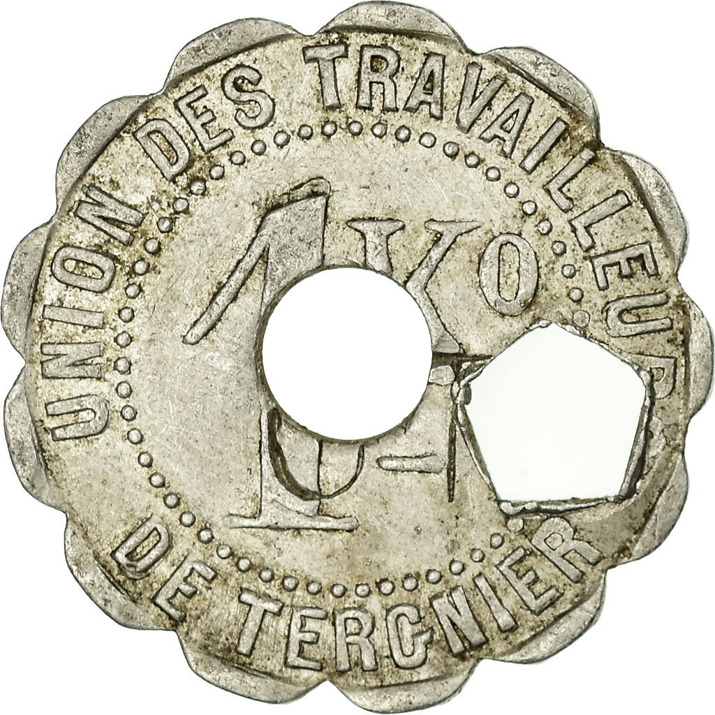 Moeda, França, Soc. Coop. de Tergnier, Union des Travailleurs, Tergnier, 1 kg