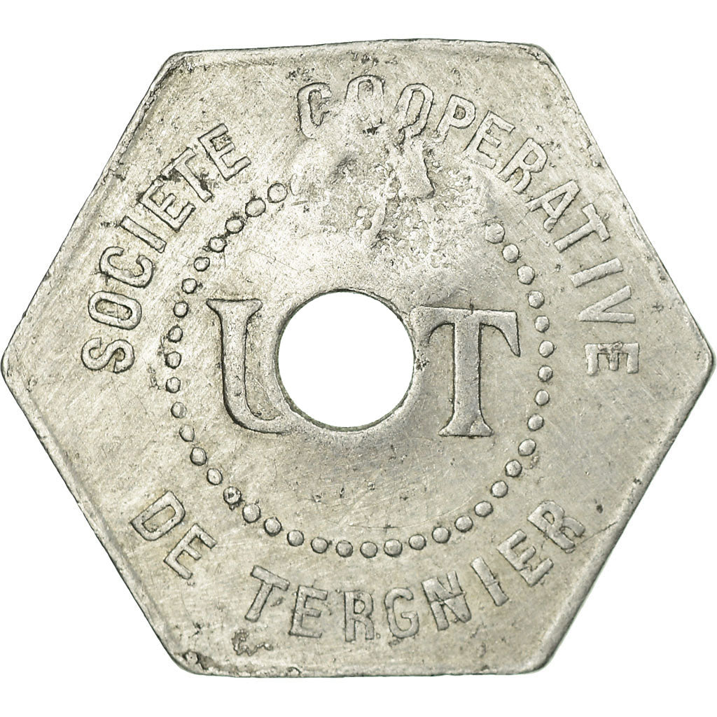 Moneda, Francia, Soc. Coop. de Tergnier, Union des Travailleurs, Tergnier, 2 kg