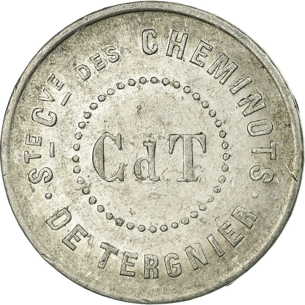 Monnaie, France, Soc. Coop. des Cheminots de Tergnier, Tergnier, 25 Centimes