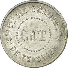 Monnaie, France, Soc. Coop. des Cheminots de Tergnier, Tergnier, 25 Centimes