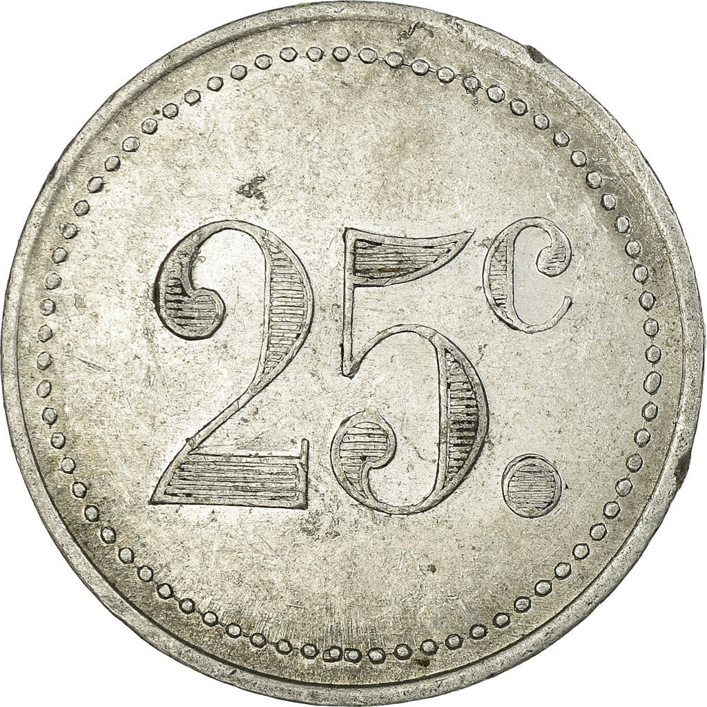 Monnaie, France, Soc. Coop. des Cheminots de Tergnier, Tergnier, 25 Centimes