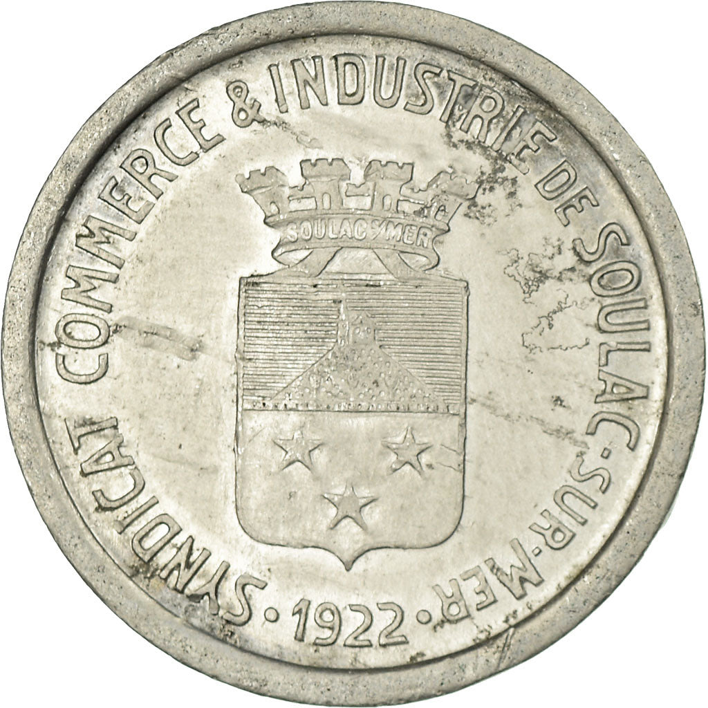 Moneta, Francja, Syndicat Commerce & Industrie, Soulac-sur-Mer, 10 Centimes