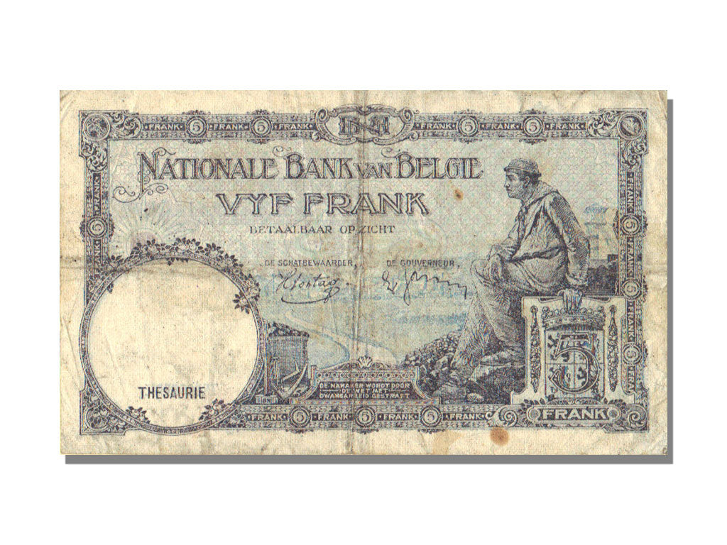 Belgium, 5 Francs, 1988, KM #108x, 1988-04-14, EF(40-45)