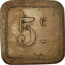 Moneta, Francia, Boucher J. GREGOIRE, Servian, 5 Centimes, BB, Rame, Elie:10.1