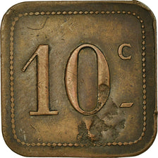 Moneta, Francia, Boucher J. GREGOIRE, Servian, 10 Centimes, BB, Rame, Elie:10.2