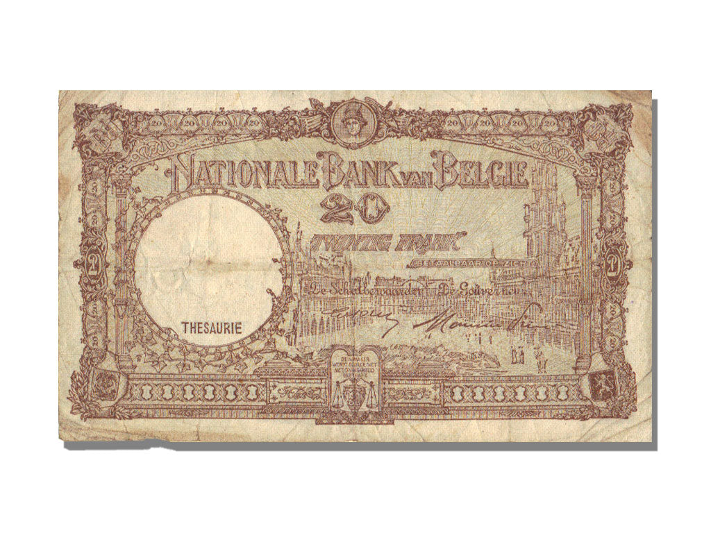 Belgium, 20 Francs, 1948, 1948-09-01, VF(30-35)