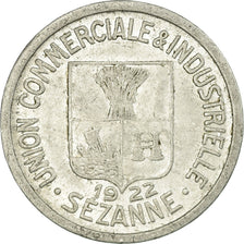 Moneta, Francia, Union Commerciale et Industrielle, Sezanne, 25 Centimes, 1922