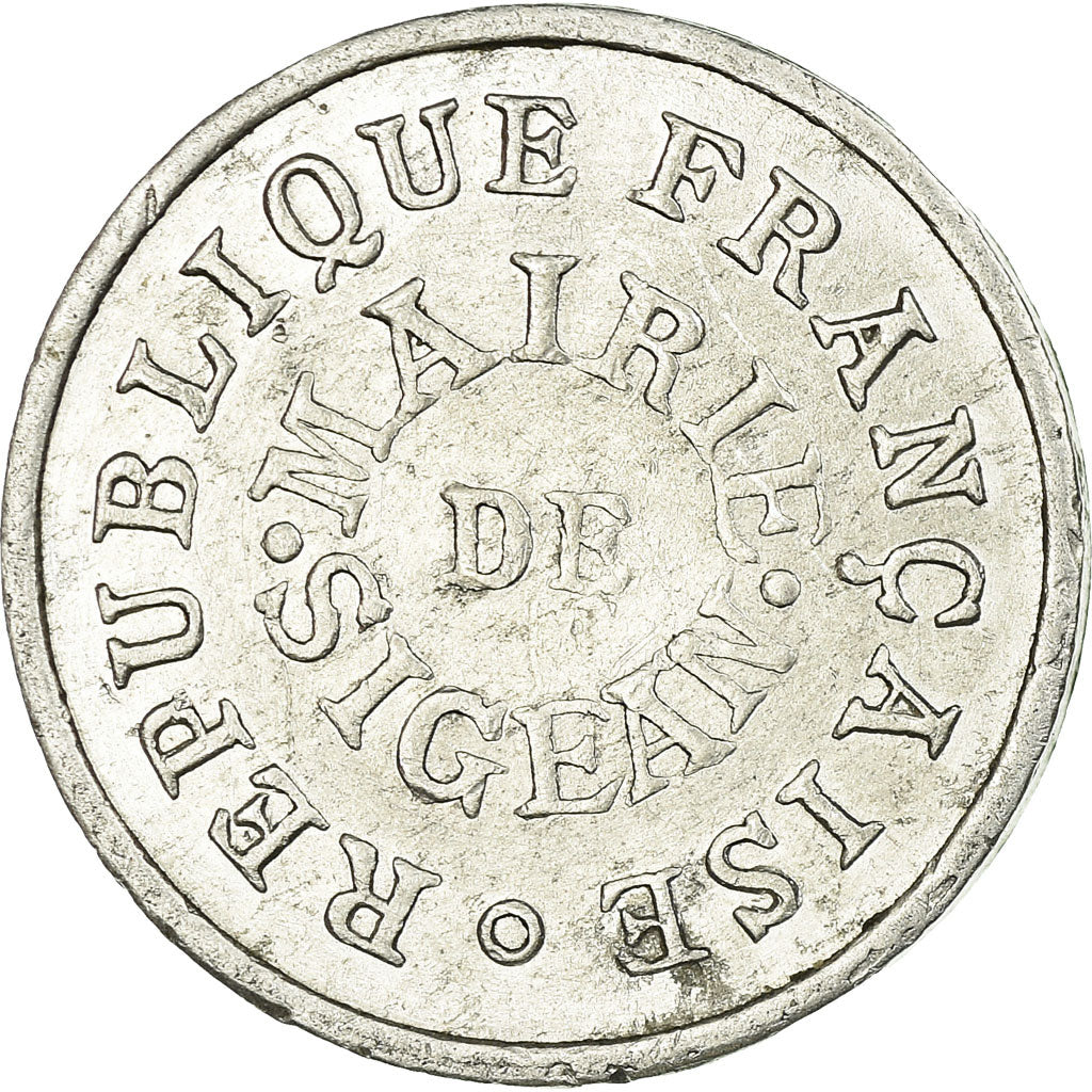 Münze, Frankreich, La Mairie, Sigean, 5 Centimes, 1917, SS+, Aluminium
