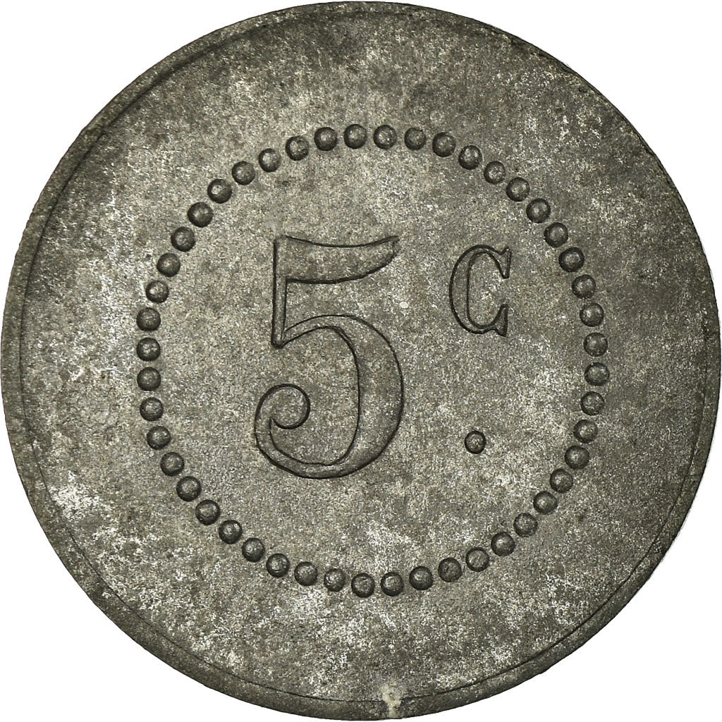 Monnaie, France, Coopérative les Vignerons Minervois, Siran, 5 Centimes, TTB+