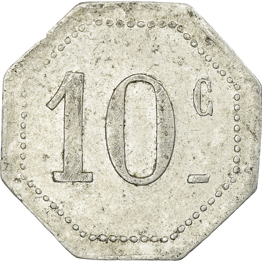 Monnaie, France, Café GLACIER, Sommières, 10 Centimes, TTB, Aluminium