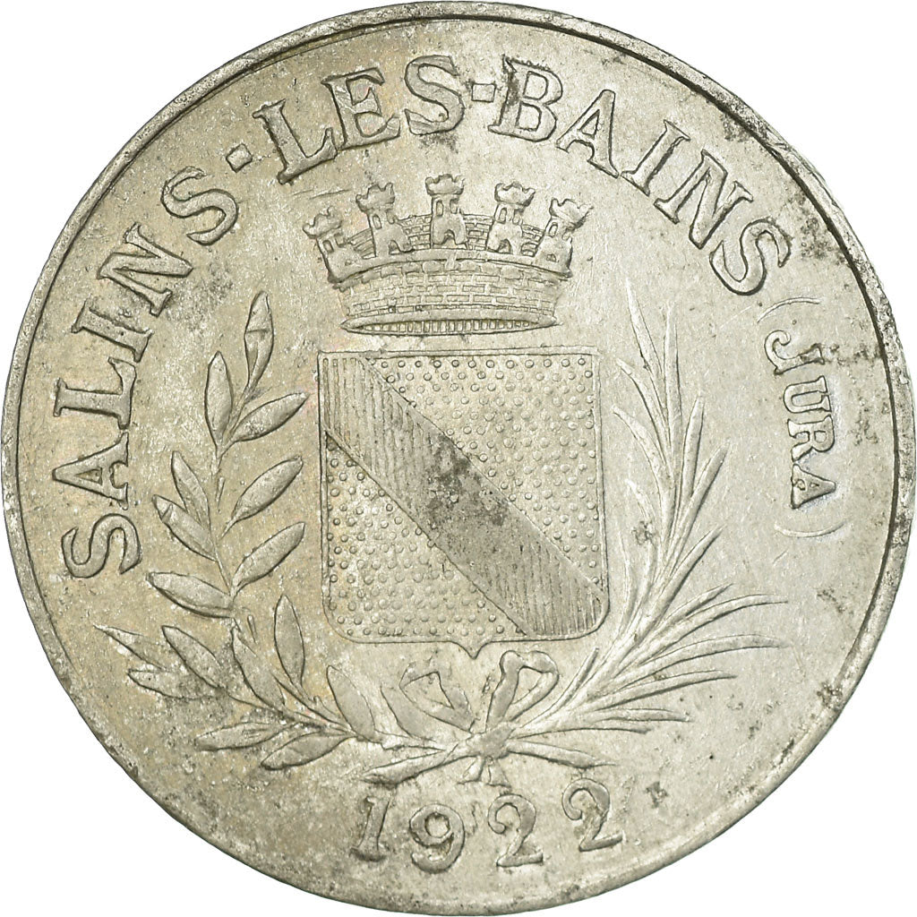Moeda, França, F.C.I.M, 260ème section, Salins-Les-Bains, 10 Centimes, 1922