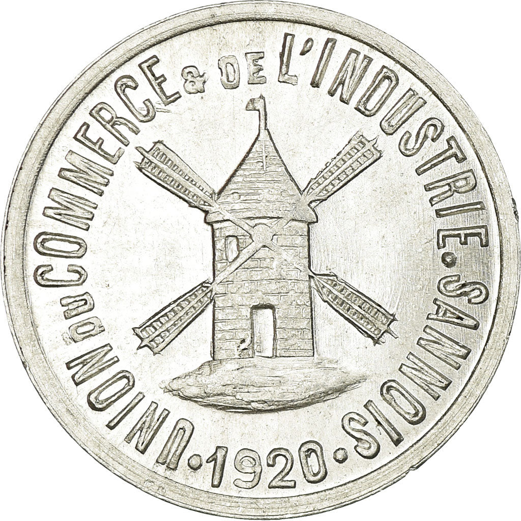 Moneta, Francja, Union du Commerce & de l'Industrie, Sannois, 5 Centimes, 1920