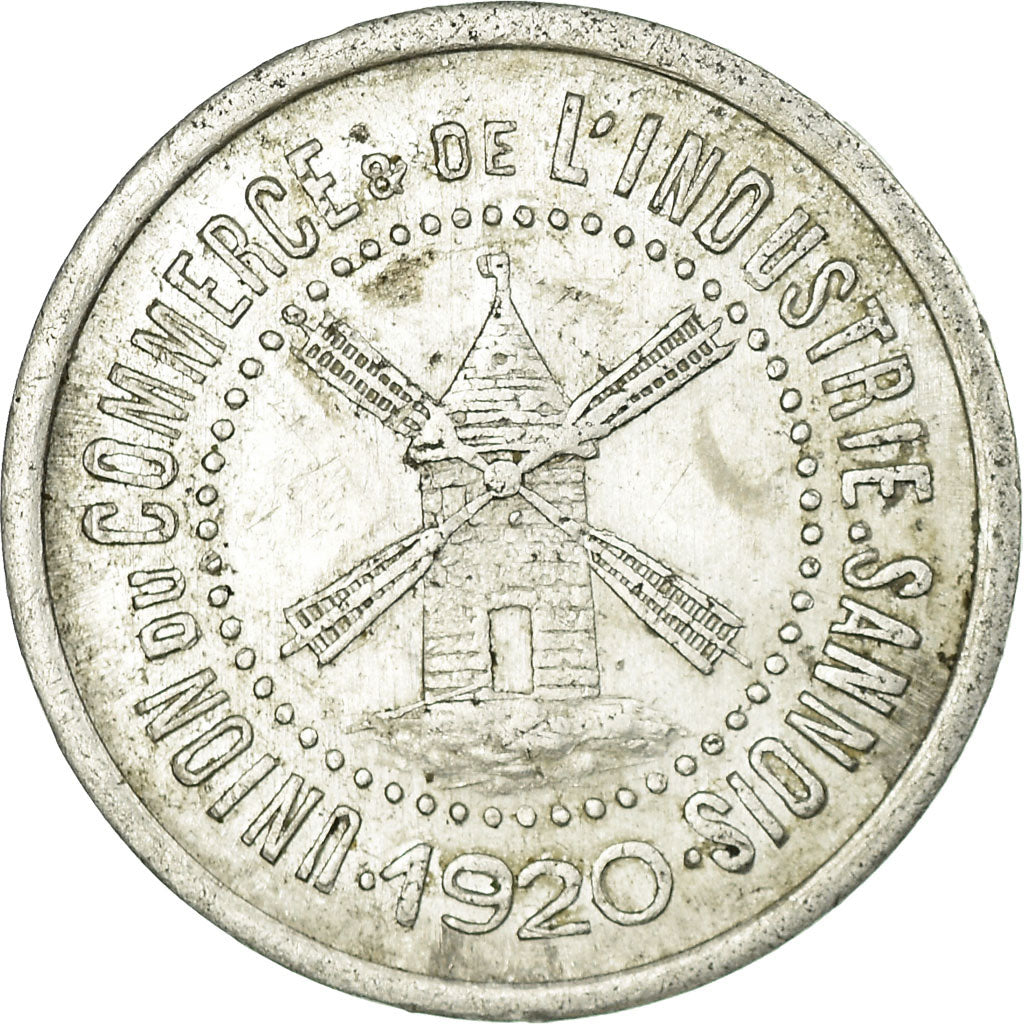 Moneta, Francia, Union du Commerce & de l'Industrie, Sannois, 10 Centimes, 1920