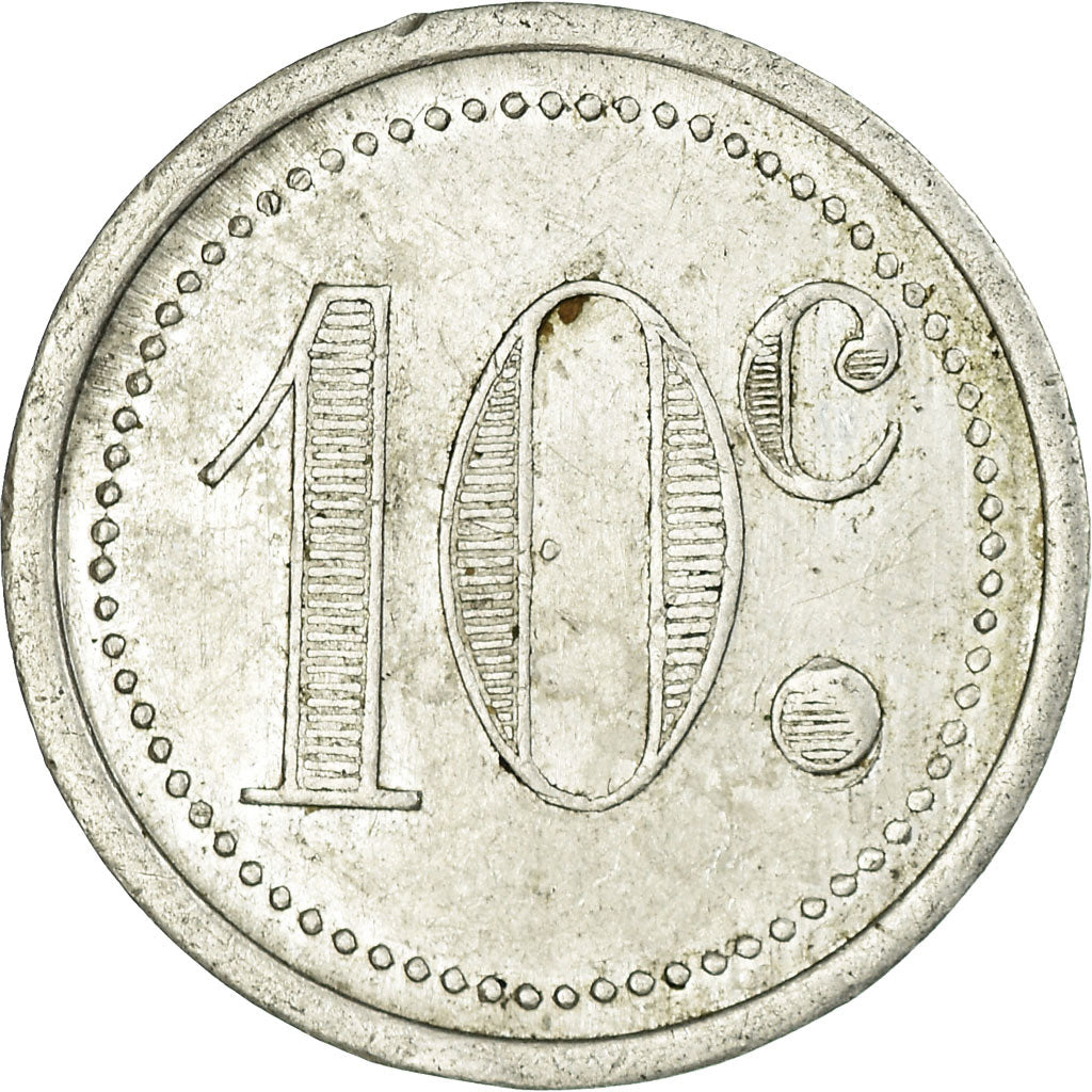 Moneta, Francia, Union du Commerce & de l'Industrie, Sannois, 10 Centimes, 1920