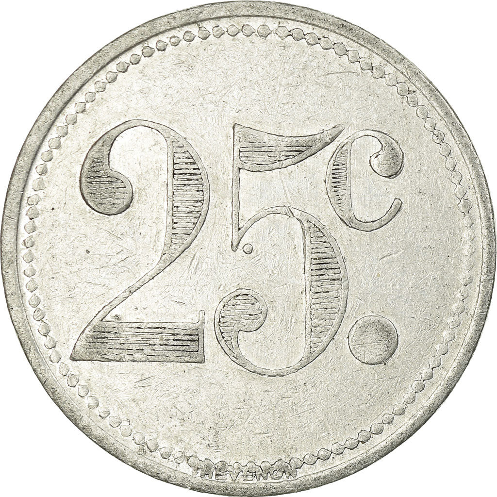 Monnaie, France, Union du Commerce & de l'Industrie, Sannois, 25 Centimes, 1920