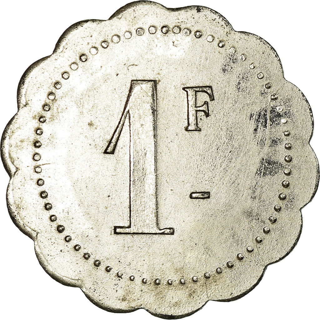 Monnaie, France, Cercle Républicain, Segonzac, 1 Franc, SUP, Zinc nickelé