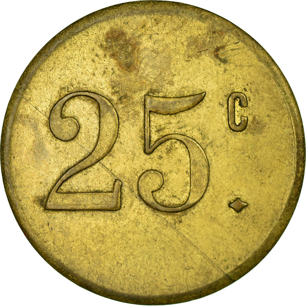 Münze, Frankreich, Coopérative l'Abeille, Septfonds, 25 Centimes, 1922-1927