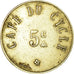 Moneta, Francia, Café du Cycle, Nantes, 5 Centimes, BB, Alpacca, Elie:15.1