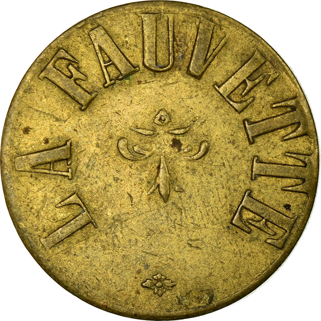 Frankreich, Token, Paris, La Fauvette, Bon d'Audition, SS, Messing