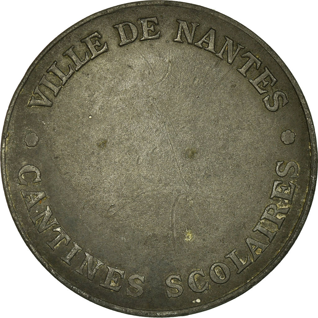 France, Token, Nantes, Ville de Nantes, Cantines Scolaires, EF(40-45), Zinc
