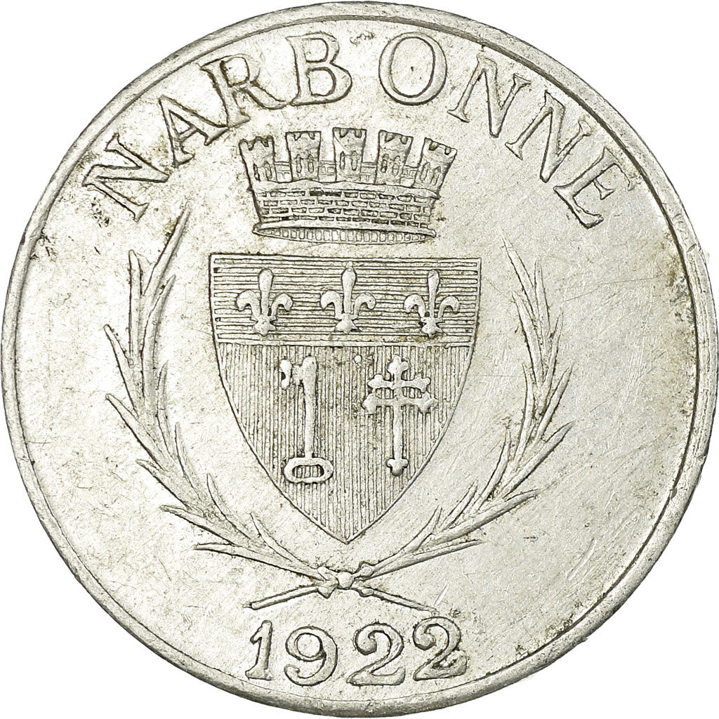 Moneta, Francja, Syndicat Limonadiers et Restaurateurs, Narbonne, 10 Centimes